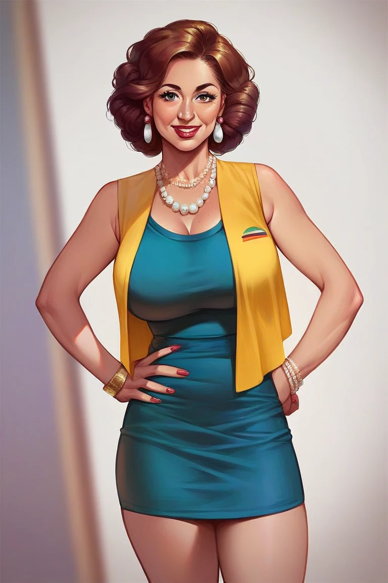 retro style, linda modelo feminina,little breasts,cleavage,loiro, Cabelo ondulado, pele macia, olhos azuis, Maquiagem leve, Red lips, ((Coordenando vestido derenda sexy)), salto alto, pantyhose, Eye-catching accessories, realist, 8K super realista, super detalhado e realista