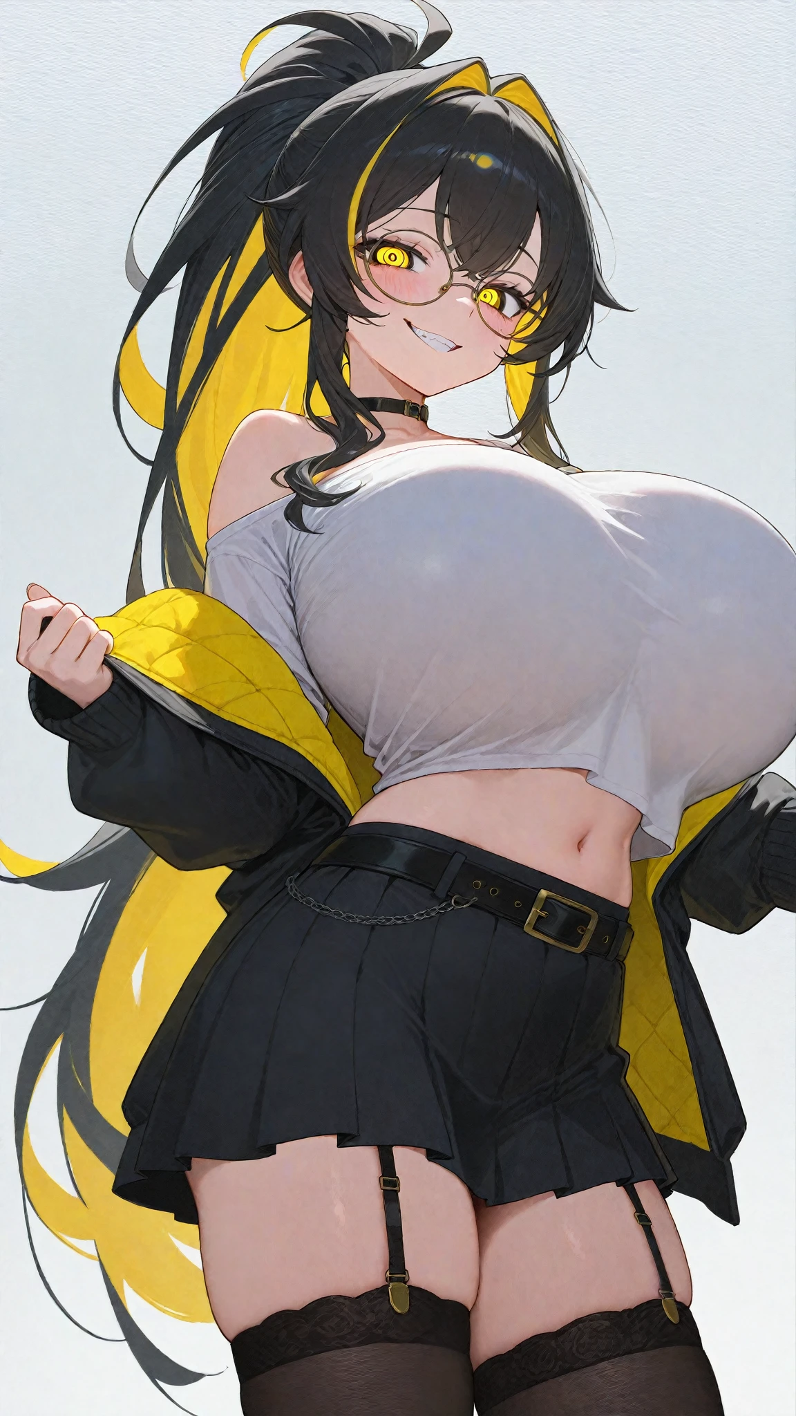 Nico robin, one piece, black hair, blue eyes, large breasts, hair slicked back,
BREAK (baseball cap, backwards hat, star hat ornament, yellow jacket, long sleeves, bandeau, yellow skirt:1.2)
BREAK looking at viewer, smile, closed mouth, upper body, crossed arms, 
BREAK ((anime girl)), best quality, expressive eyes, perfect face, (masterpiece), best quality, expressive eyes, perfect face, ((best quality)), ((ultra-detailed)), ((an extremely delicate and beautiful)), perfect eyes, perfect body, ((synmetry eyes)), beautiful eyes, ((thick thighs)), shiny skin, soft skin, ((synmetry body)), ((perfect body)), 