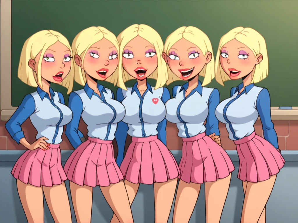 Orgy of completely naked lesbian women