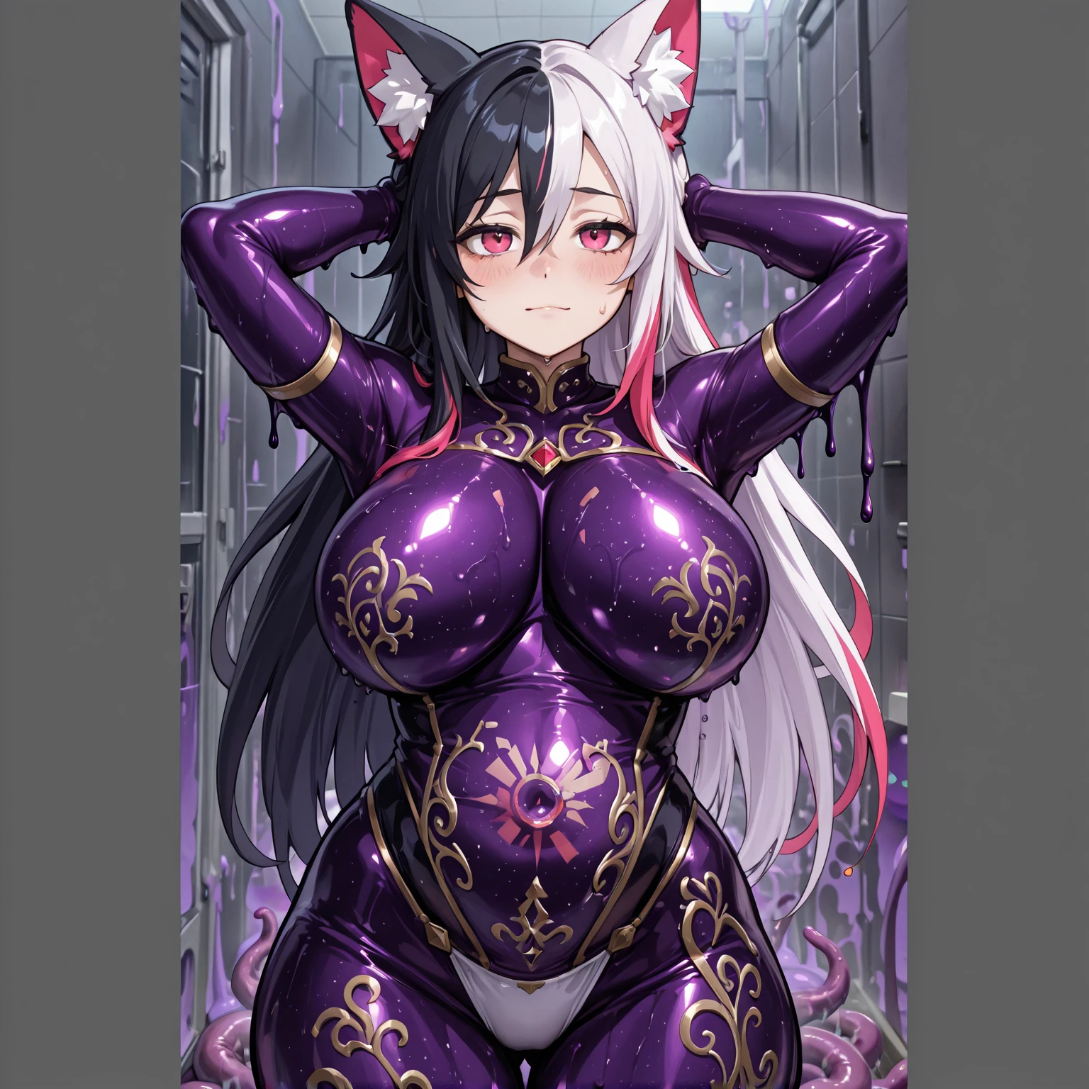 (((((anime))))) (((((masterpiece))))) ((((highly_detailed)))) (best_quality 4k 8k highres masterpiece:1.2) ultra-detailed 4girls (beautiful_anime_girl_characters) (Good_at_Characters) (((((nsfw))))) (((((Lewd)))) (((((ahegao))))) (((((ahegao))))) (((((mesugaki))))) (((blush))) (((((skin_fang))))) (Watery_eye) ((maid)) ((maid_headdress)) halo (penis) (big_penis) (testicles) (big_testicles) (((((Huge_breasts))))) (((((Huge_breasts))))) (((((Huge_breasts))))) (((((Huge_breasts))))) (((((Huge_breasts))))) slime_Drool (((furry))) (((anthro))) (((fursona))) ((maid)) ((maid_headdress)) halo (penis) (big_penis) (testicles) (big_testicles) yakumo_ran(touhou_project) fox_ear fox_tail multiple_tail (((liquid_black_slime_girl))) (((liquid_black_slime_girl))) (((liquid_black_slime_girl))) (((black_slime_girl))) (((black_slime_girl))) (((black_slime_girl))) (((black_slime_body))) (((black_slime_body))) (((black_slime_body))) (((black_slime_body))) (((black_slime_body))) (((black_slime_body))) (((sliver_slime_hair))) (((silver_slime_hair))) (((slimy_shiny_reflective_joy))) (((slimy_and_reflective))) (((wet_skin))) looking_at_viewer assimilation assimilation absorption absorption Dynamic_Pose_lesbian full_body anime_screencap