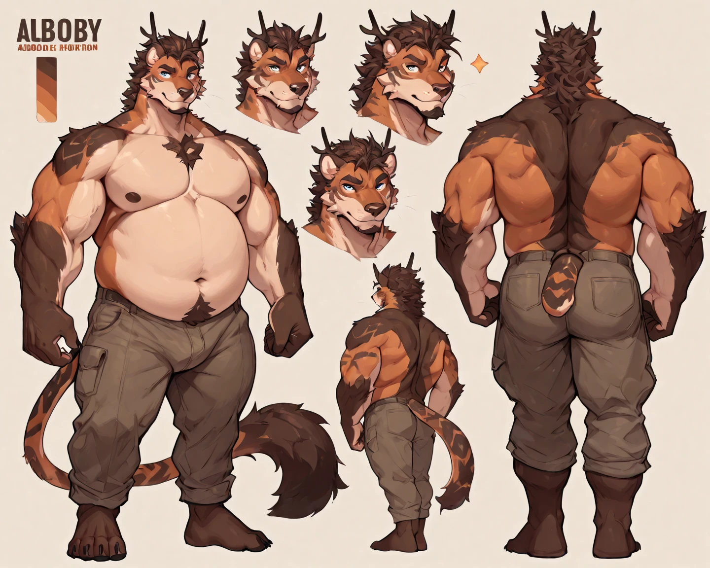 Dragon,male,solo,anthro,chubby,plump,Fetis Belly,yaoi,doujin(Rev Sheet front,side,back), naked,white blank background,by chunie, by quanjiang