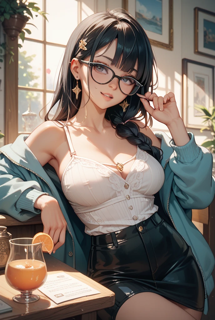 1girl, sozinha, Librarian, estante, library configuration, reading glasses, livros, carrinho de livros, silent expression, conhecimento, education, (foto RAW, melhor qualidade), (realista, foto-realista), mulheres supermodelo, praia, luz da natureza, (pele altamente detalhada), Soft illumination, alta qualidade --auto