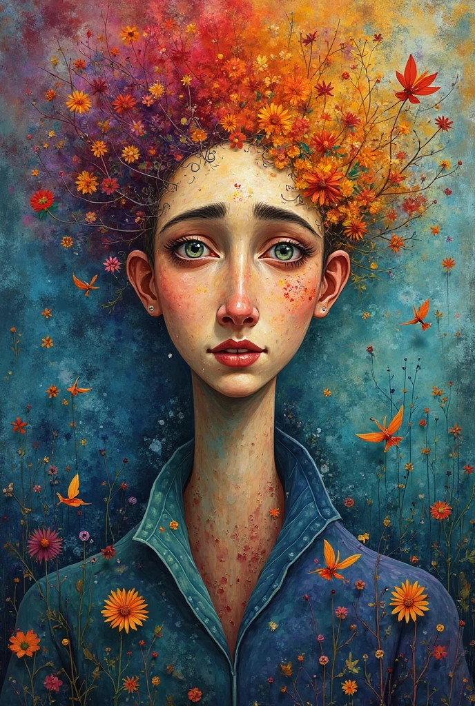 (Artistic Masterpiece of Romantic Life) ( (Themed Art of Life) ( (Conceptual Art) (NFT Exclusive) (Fauvism Work) ()”) Where visual poetry transcends traditional boundaries and embraces the dynamic interplay between creativity and technology Takes),dripping paint,darkart,style, in the style of esao andrews