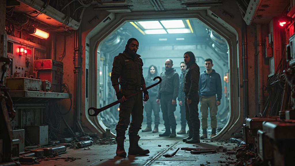 Wars, (KristoferHivJu:1.0) a photo of (BlackOpsLadies:1.2) backdrop (Airlock:1.4)