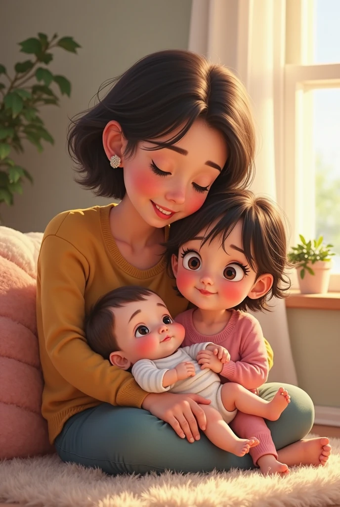 Mother's love for children 