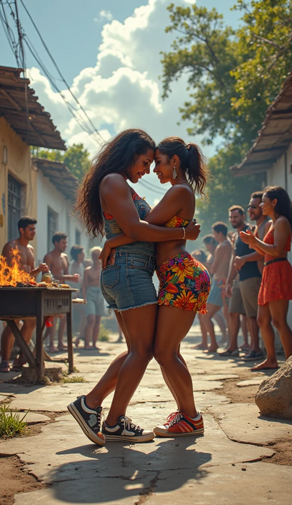 lambada, two fat women of different nationalities,2 Sexy 50 years old fat busty fishnet tights body builder biggest woman sumo wrestling oily woman ,full body