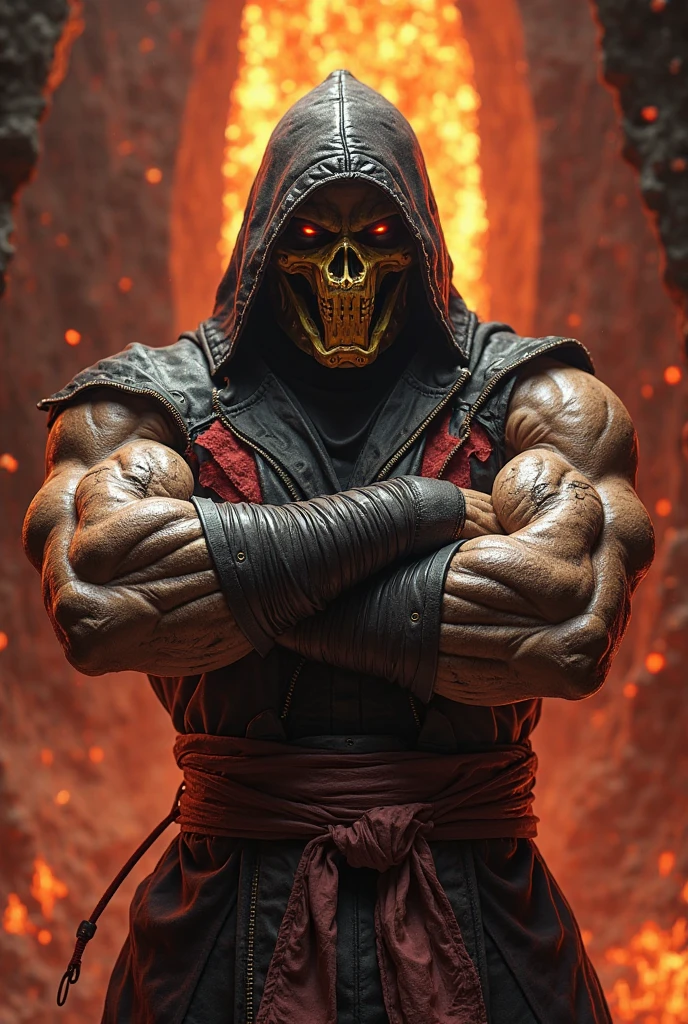 (masterpiece),(best quality:1.0),(ultra high resolution:1.0),warrior, lifting a knife, bracelet, mortal kombat, 8k wallpaper