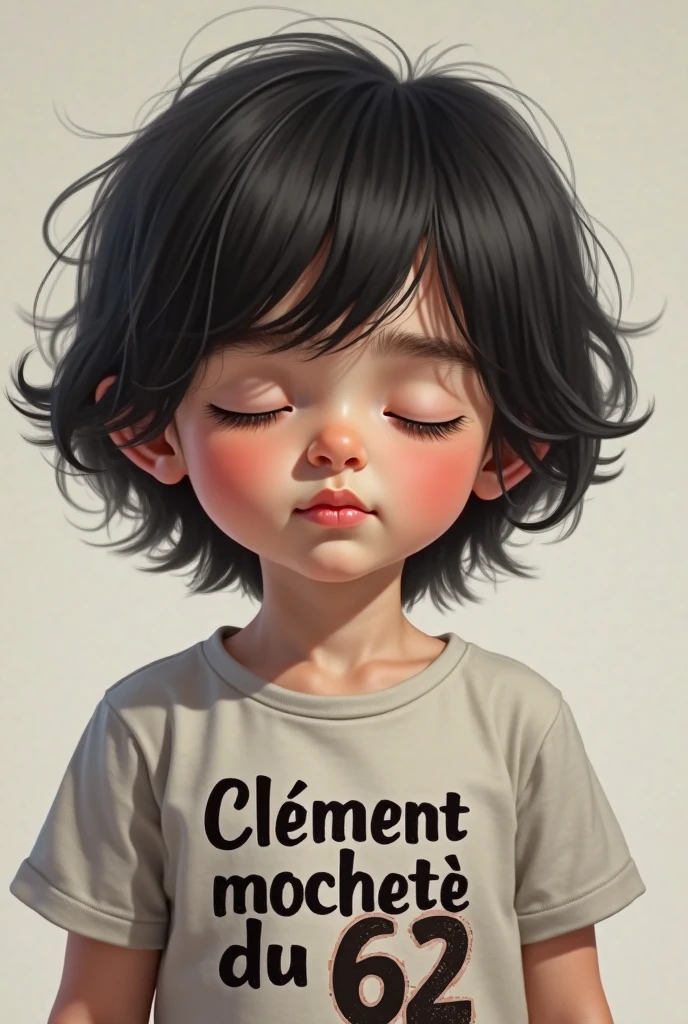 autistic child with shirt with inscription: Educational Practices Senario 7
