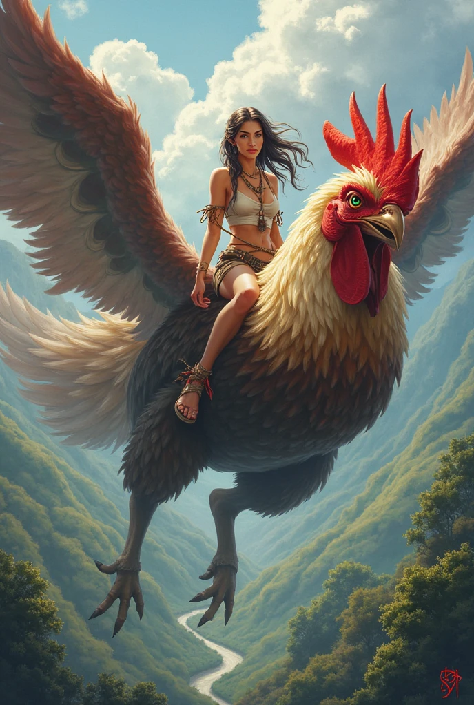 Chun li mounting a chicken