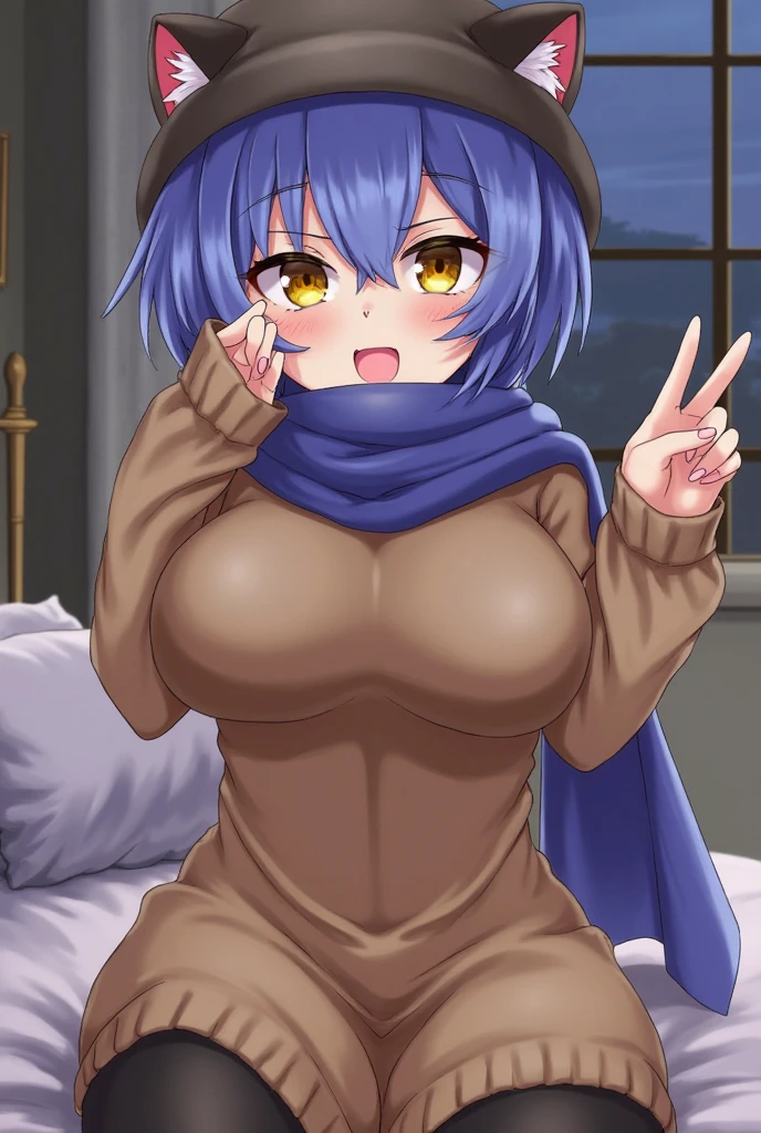 kaito, two-toned hair, blue hair, purple hair, purple eyes, scarf, necklace,, short hair. nsfw, nude, naked、, big breasts、 flooding、Abandoned amusement park、fire、heavy snowfall、frozen、 file, crying ,flooding、abandoned hospital、fire、heavy snowfall、frozen、 solo 、whole body