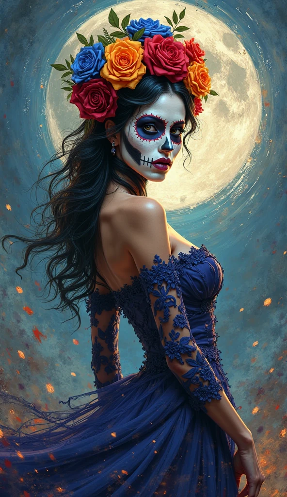 do similar, western woman, red lipgloss stick 