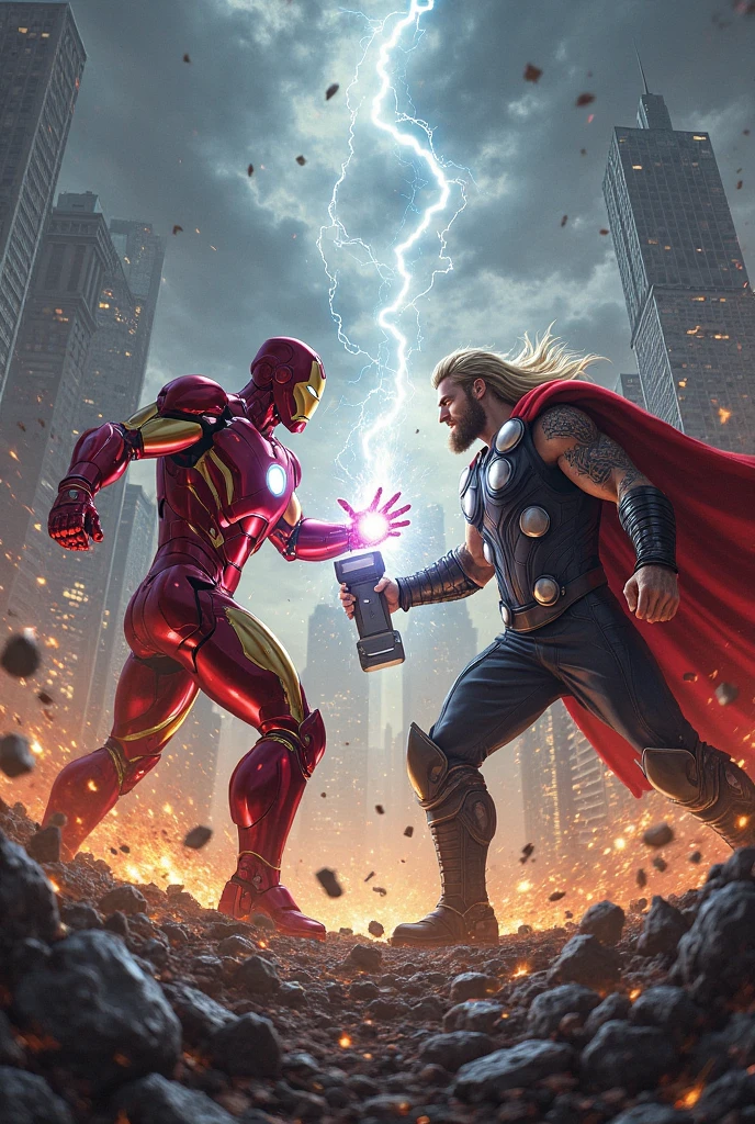 Iron man thor
fight space