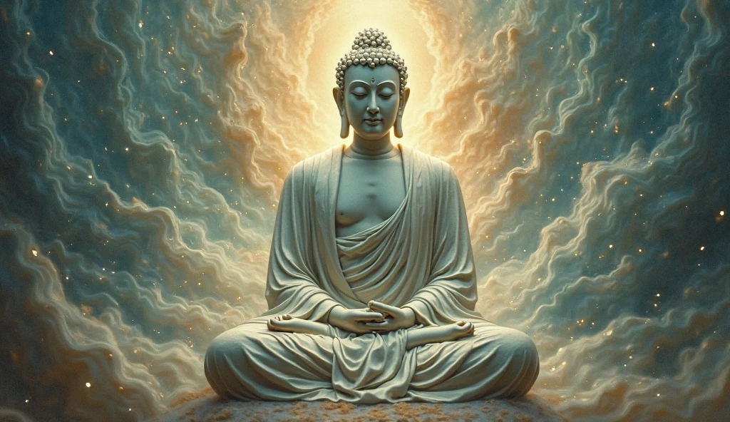 Buddha help the people when the world is going to destroyed.