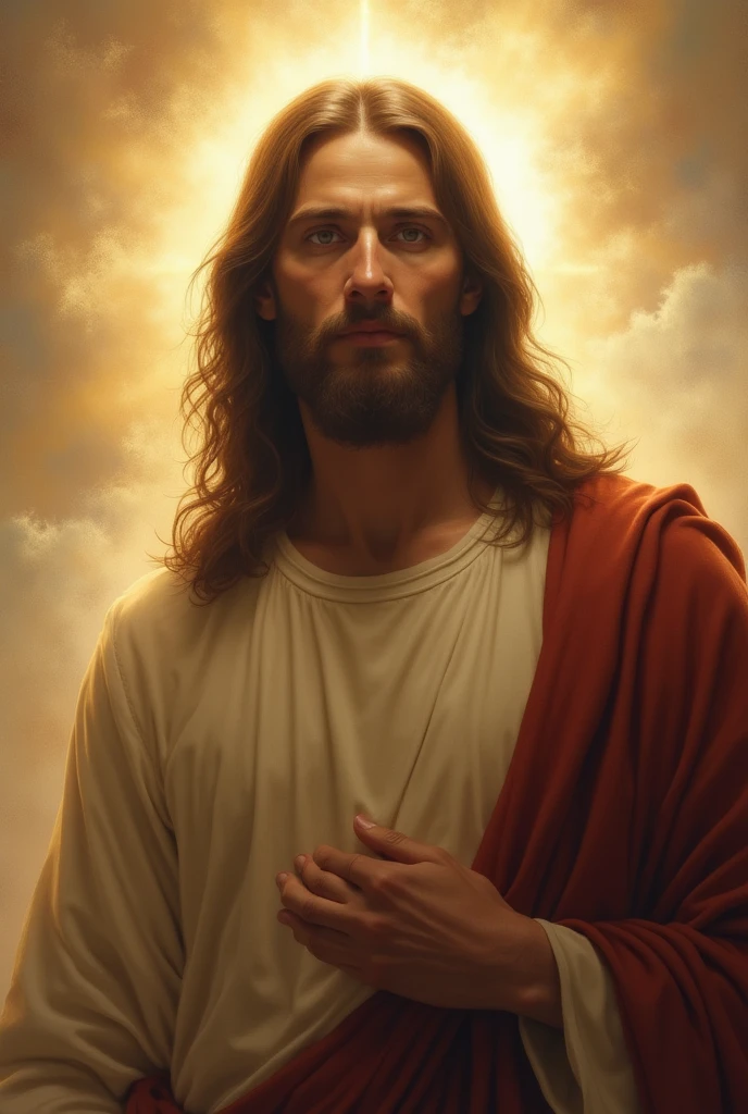 jesus with a beard and a red cape, portrait of jesus christ, jesus christ, jesus, dressed like jesus christ, tron legacy jesus christ, jesus face, gigachad jesus, jesus of nazareth, jesus christ in mass effect, tron legacy jesus, the lord and savior, he is greeting you warmly, black jesus, young almighty god, god looking at me