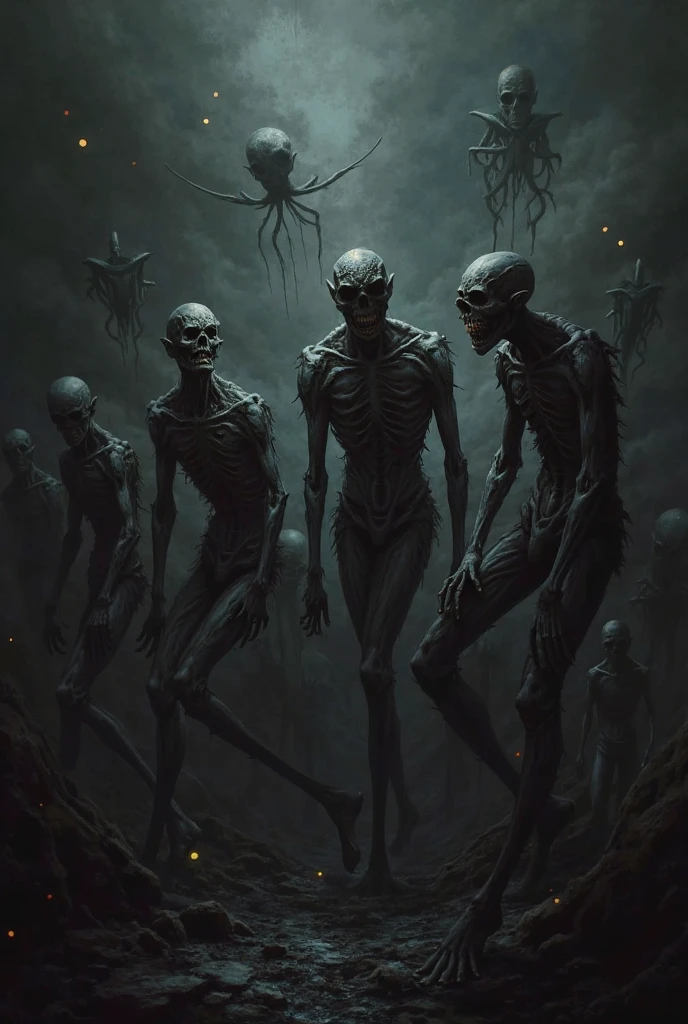 <lora:Surreal_XL:1>, surreal-xl, absurd, bizarre, eerie, fanciful, fantastic, ludicrous, Shadow people watching us inside a dark horror forest, heroic lighting, folklore, intricate, highly detailed, lifelike, photorealistic, digital painting