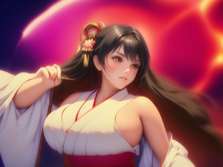 Highest quality, Super quality, 16K, Incredibly absurd, Very detailed, delicate and dynamic, Natural light, Fine particles reflect rainbow colors, Diffuse reflection of light, Vortex of Light, Many cherry blossom petals fall, Kyoto, Gion, night, The moon is reflected in a puddle, Create amazing image effects, Upper body close-up, (, cute sexy girl, bouncing busts, Sensual expression, peacefulness, Elegant, , geisha, hair ornaments, black long hair, Tifa Lockhart Final Fantasy VII)