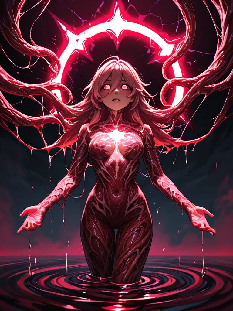 (1 girl), (cara delevingne:1.25), (carnage skinless physique:1.5), (1 super muscular undead skinless succubus with gigantic horns:1.5), (covered in red necrotic rotting skinless muscle:1.5), (exposed muscles & veins everywhere:1.5), (perfect fingers:1.25),(8k, RAW photo, photorealistic:1.25), dark horrific scary atmosphere, hellish landscape, Hellraiser like atmosphere,