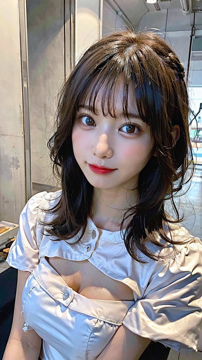 (8K, Raw photo:1.2)detailed face and eyes,最high quality, 超A high resolution, very detailed ,intricate details ,table top ,かわいい女of子 , Soft cinematic light, hyper detail,sharp focus, high quality, outside, throw,(Self snap:1.2),Telephone_screen,head_outside_of_flame, (distorted fisheye lens:1.2),ベッドof上で,Bedroom,(shirt lift:1.2) ,big breasts,focus on the chest,良いもofを見せる,NSFW