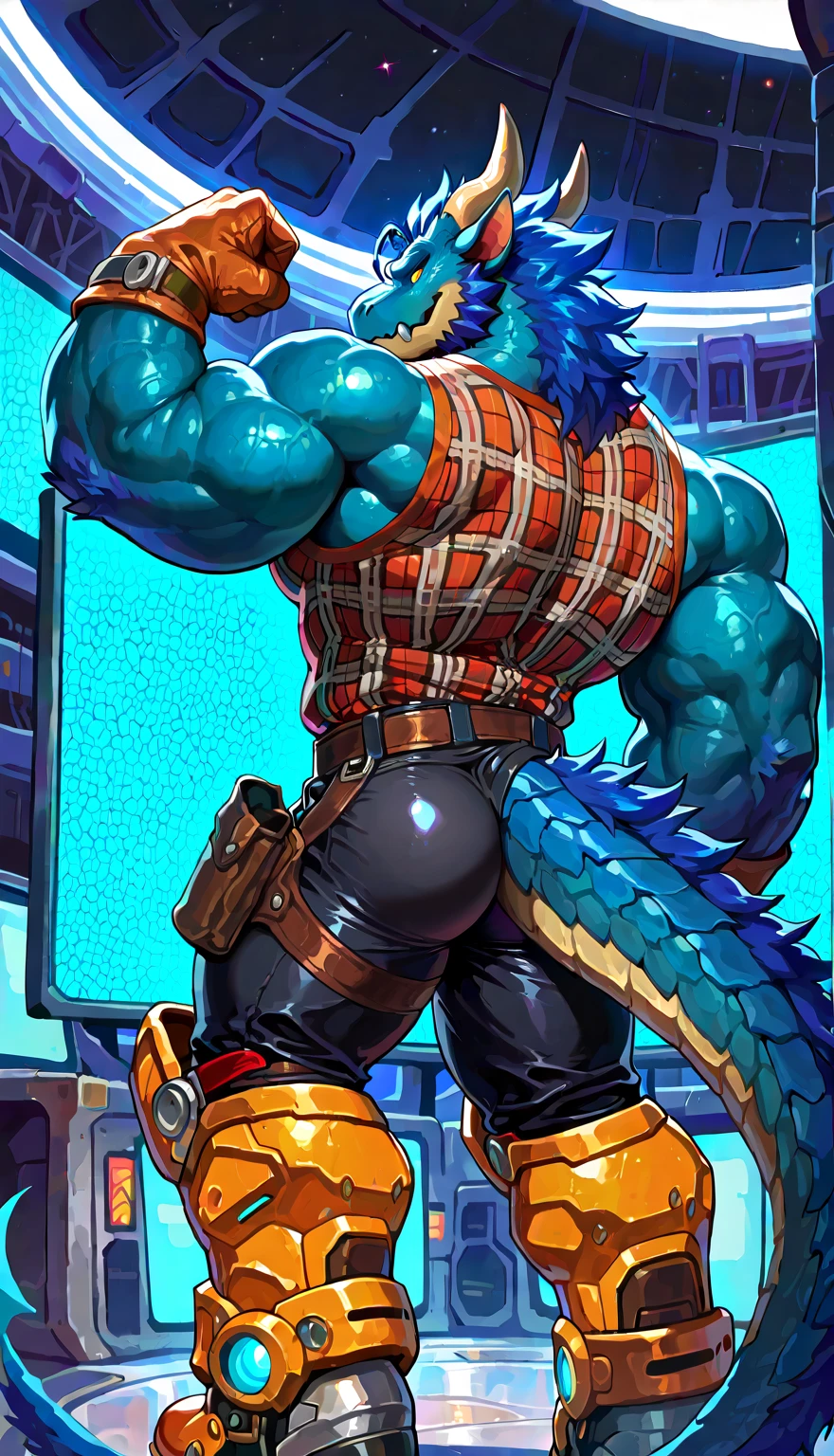 Black Red Metal Sonic, attack, Wide shot from the ground, Symmetric, Bright red eyes, Bokeh, Cyberpunk Wasteland, Neonstadt, Surrealist, 4K, Nano Suite, Award-winning, background, Muscular legs , Muscular arms, Muscular upper body, Muscular Abs , Muscular shoulders,
Huge muscles,Huge penis,The harness waist is very thin.