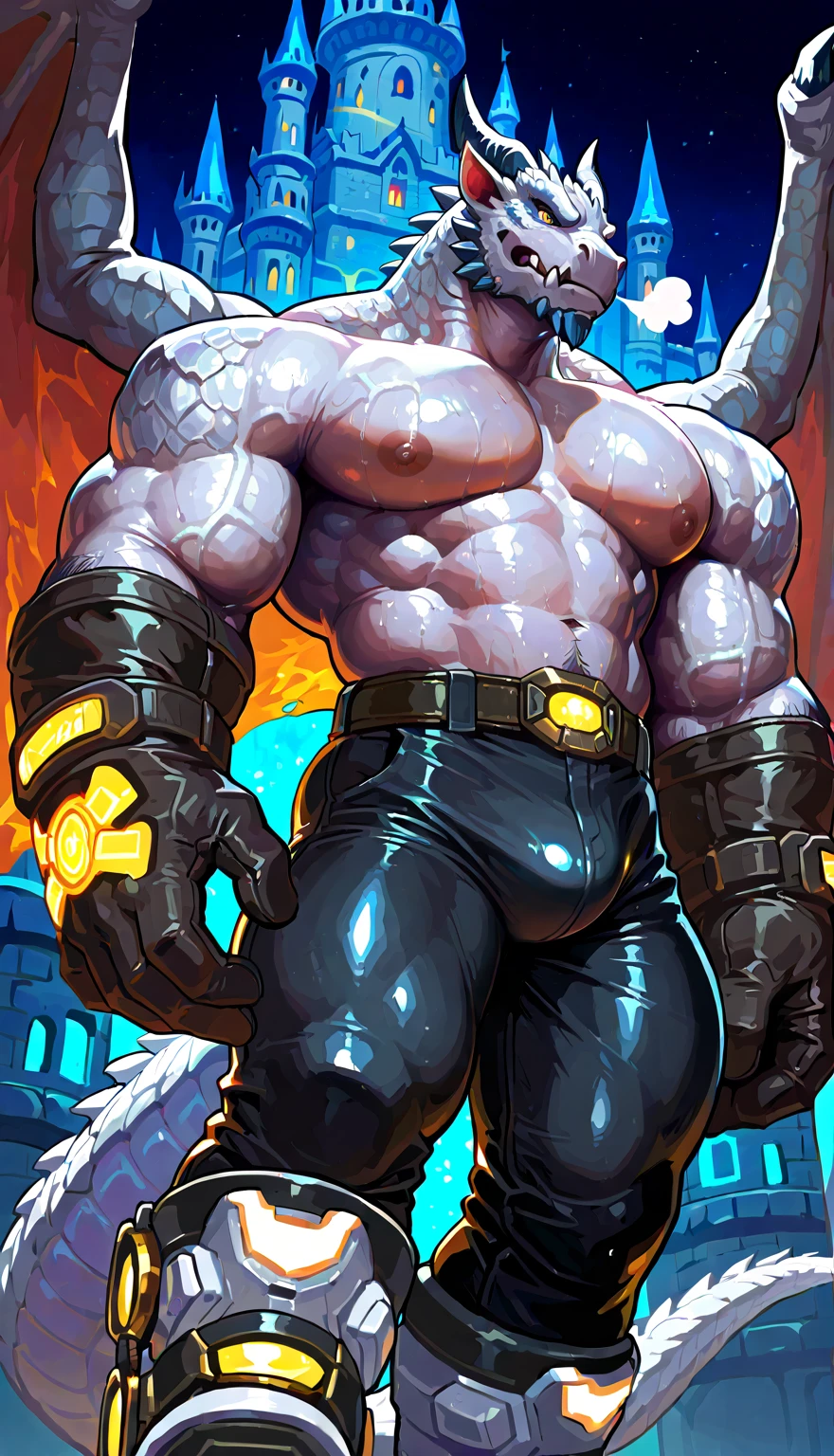 Daddy,big body,beard face,X men,the beast, mutant, Blue beast color