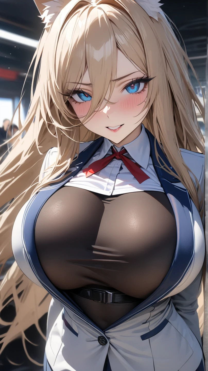 (8k, masterpiece), ultra high resolution, (realistic, photo-realistic), Amanda Bynes, playboy bunny, at the rock concert, giving a cute and sexy smile, dynamic lights, delicate face, detailed skin, realistic skin details, visible pores,