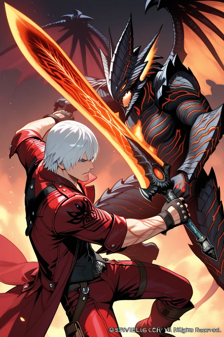 Ichigo_bleach, mundo cyberpunk, de lado, olhando para o espectador, sword in hands, sober background, erguendo a espada