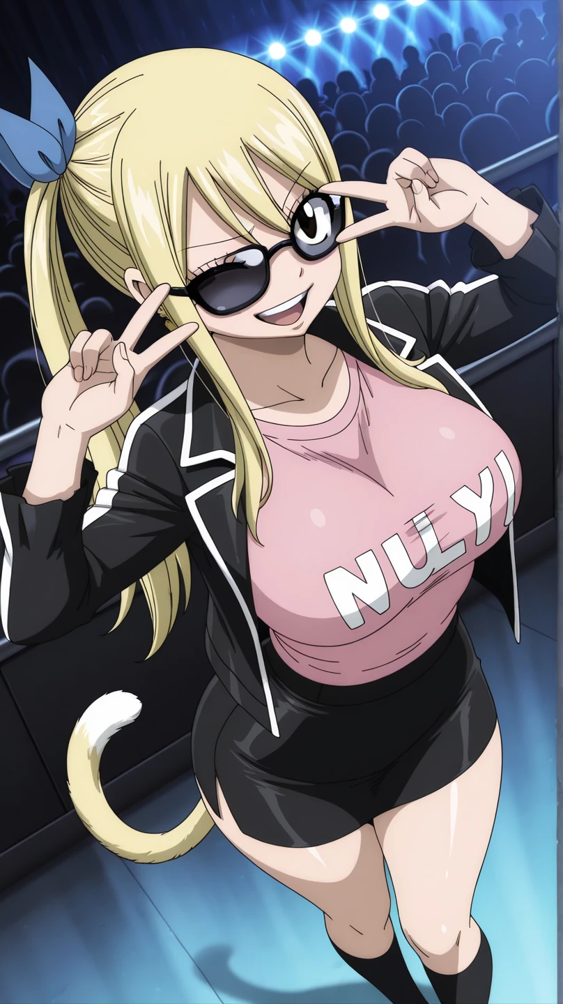 HD, high quality, high resolution, ultrahd, camie utsushimi , 1female, wearing black spandex, wearing tight pants, default hair, blonde hair, tall body, cleavage, massive fart, yellow smoke, embarrassed, blushed, sigh, beautiful lips, clenching teeth, hand on stomach