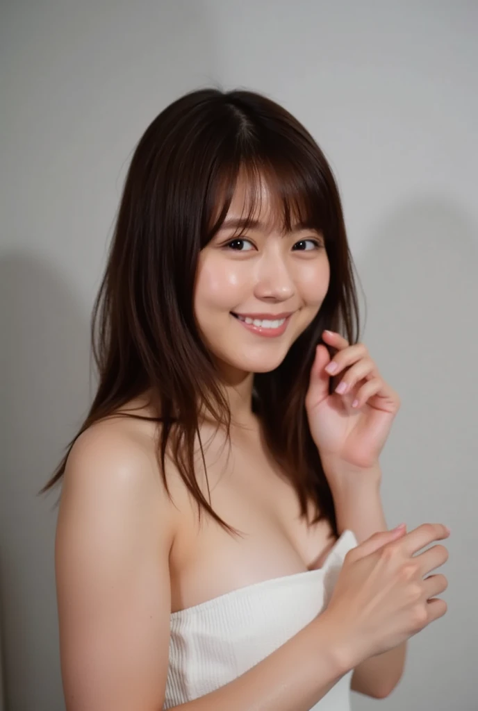 Cinematic lighting、????? Girls、Upper body close-up、smile、Private room、