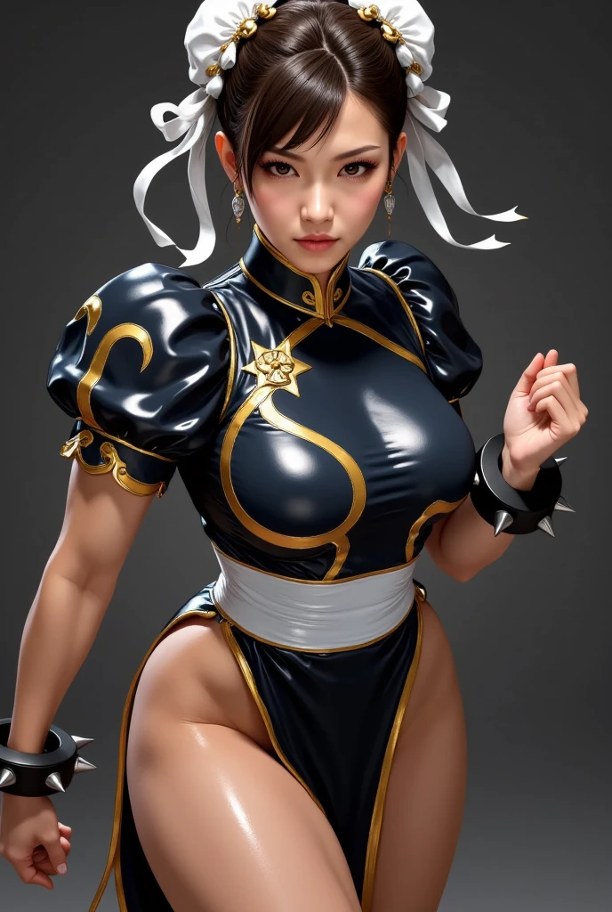 Arte estilo vidriera de retrato de cuerpo completo de la hermosa diosa Afrodita con cabello largo y ondulado de color azul hielo, usando un vestido de cuello alto 、Fotorrealista、highcontrast、fondo muy detallado, realista,ultra detallado, super detailed skin, maquillaje oscuro rubor labios rosados, delineador de ojos, Eyelashes, ojos gris claro, ojos claros y detallados, sonrisa suave, resplandor de luz, film grain, Expro II, destello de lente, afilar, cinematic shadow, fondo muy detallado, realista,ultra detallado, super detailed skin, resplandor de luz, film grain, Expro II, destello de lente, afilar, cinematic shadow, Cara de Anime