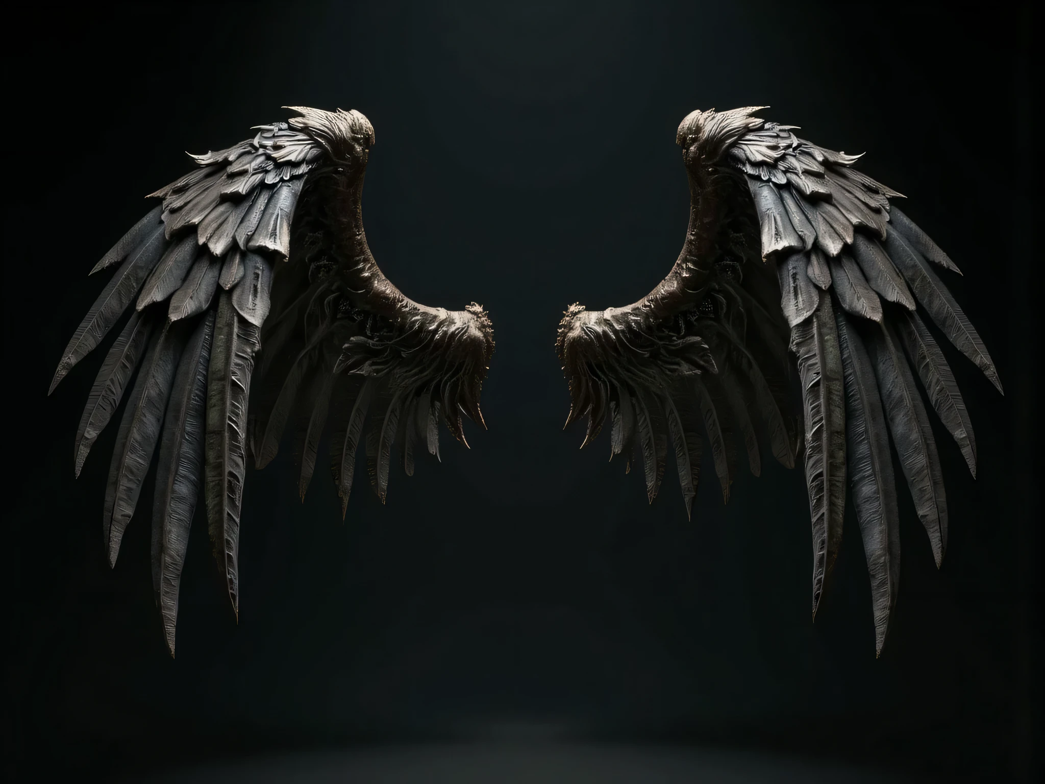 full body, A dark angel wing collected, object, simple background, obra maestra, 8 k, Dark fantasy
(best quality,4k,8K,high resolution,Chef-dœudansre:1.2), ultra-detailed ,(realista,Photorealistic, details :1.37), HDR-10,ultra high definition,physically rendered,ultra-fine painting,sharp focus,physical rendering,extremely detailed description,professional, dramatic lighting,