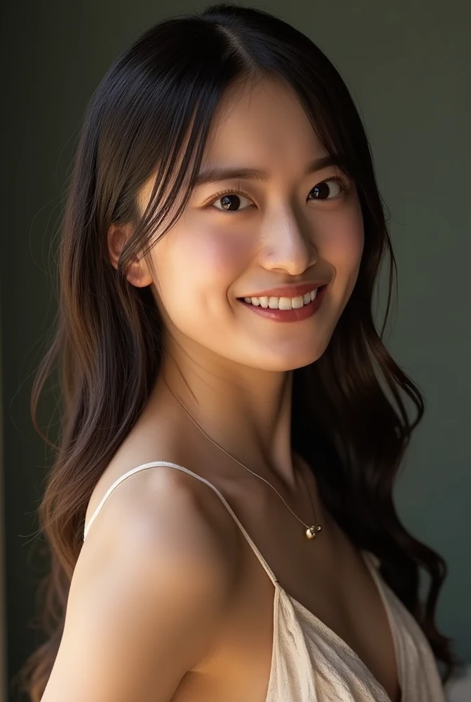 (Highest quality、Tabletop、8K、Best image quality、Award-winning works)、Beautiful woman、(Wearing only high-end lingerie:1.1)、female portrait photography、Glowing Skin、Standing Elegantly、(The simplest solid color background:1.2)、(Face close-up:1.2)、Perfect Face、Perfect Teeth、Beautiful sparkling eyes