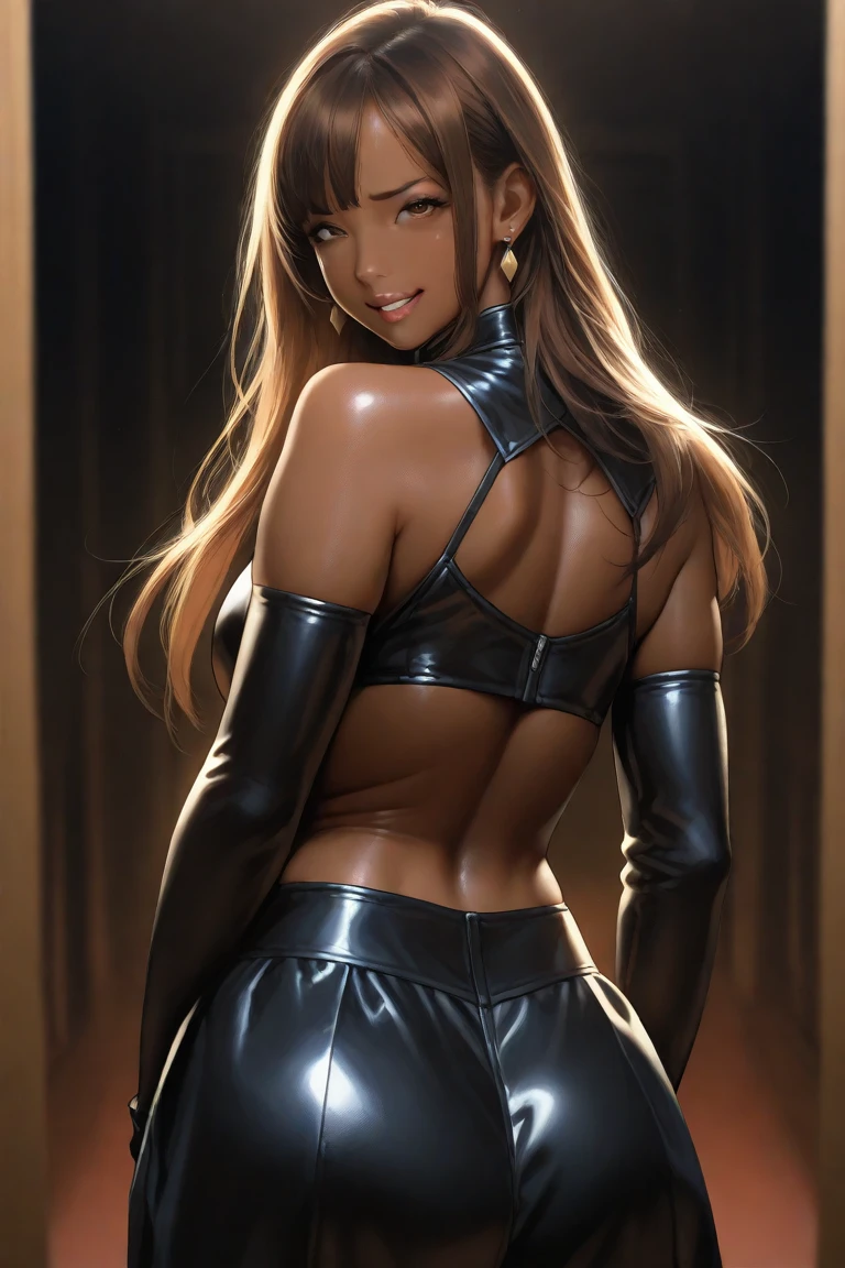 work of art, high qualiy, (brown skin girl), Gothic, portraite