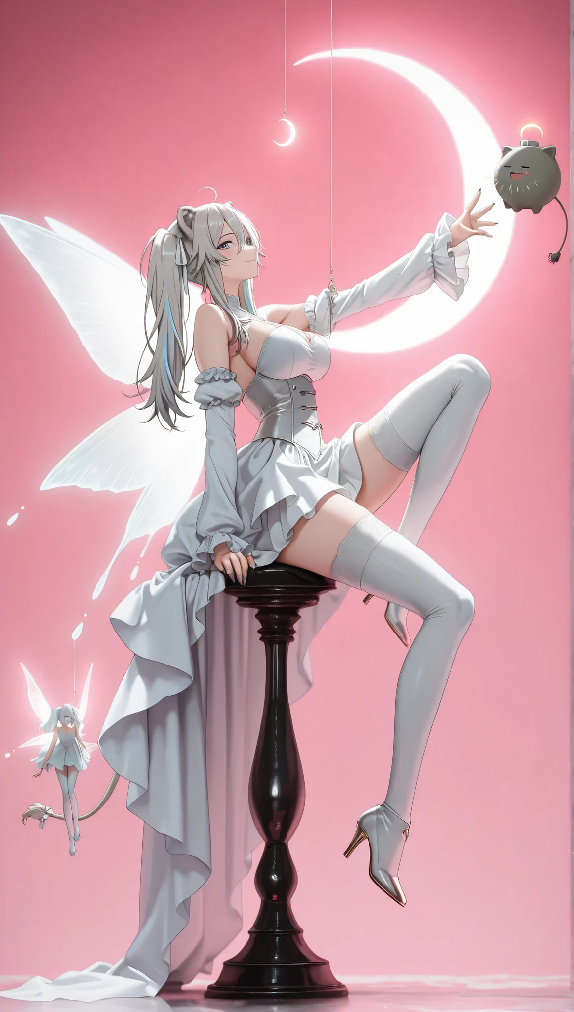 masterpiece, best quality, 1girl, young girl, light eyes, burn dinamic hair, sleepy_face, shiny skin, (nice leg line:1.3), thin waist, perfect breasts,
BREAK
(flower fairy:1.2), Lullaby faerie, Faerie enchantress, Wings, Wand, Garden with flowers and trees, Charm casting, Pixie dust, Herbology, flowers,
BREAK
around crowd:1.1, depth of field, looking at viewer, wariza, from front, upper body
BREAK
hyperlight greyscale coloring book page, illustration, in the style of black and white realism, adult coloring book page, black and white coloring page, clip art on white background, hyperlight greyscale, flat, limited shading, hyper-realistic clean line art, black line high detail, ((large white background:1.5))