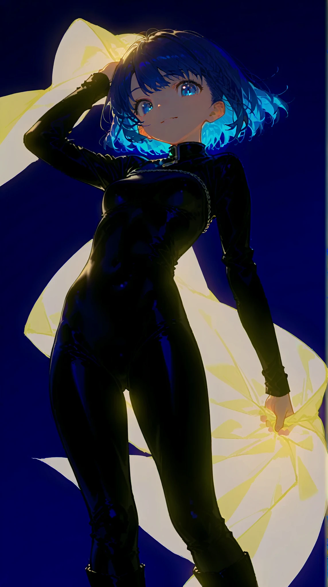 (Masterpiece, best quality), (ultra high resolution, 8K RAW photo, photo realistics:1.5, textile shading, pale tones, thin outline), Beautuful Matured woman, wind coat, Tall and long legs, Perfect face shape, Big breasts teacher, long whitr hair, rimless eyewears, The upper part of the body, incomparably huge boobs, A chunky sweater with a high neck wraps around the chest, blacksilk, Harnes, A thousand flavors, (milf:1.5, 28 years old, solo, One person fills the picture), (large breast, sagging breast, big tits, narrow waist, big ass, curvy bodies), (long white hair, hair over one eye, asymmetric hair), (bright pupils, detailed eyes, high detailed face, eye rush), (smiling, shamed), (looking at viewers:1.3), (dynamic angle, from below), (correct anatomy:1.5, correct hands), (ideal ratio of body proportions),