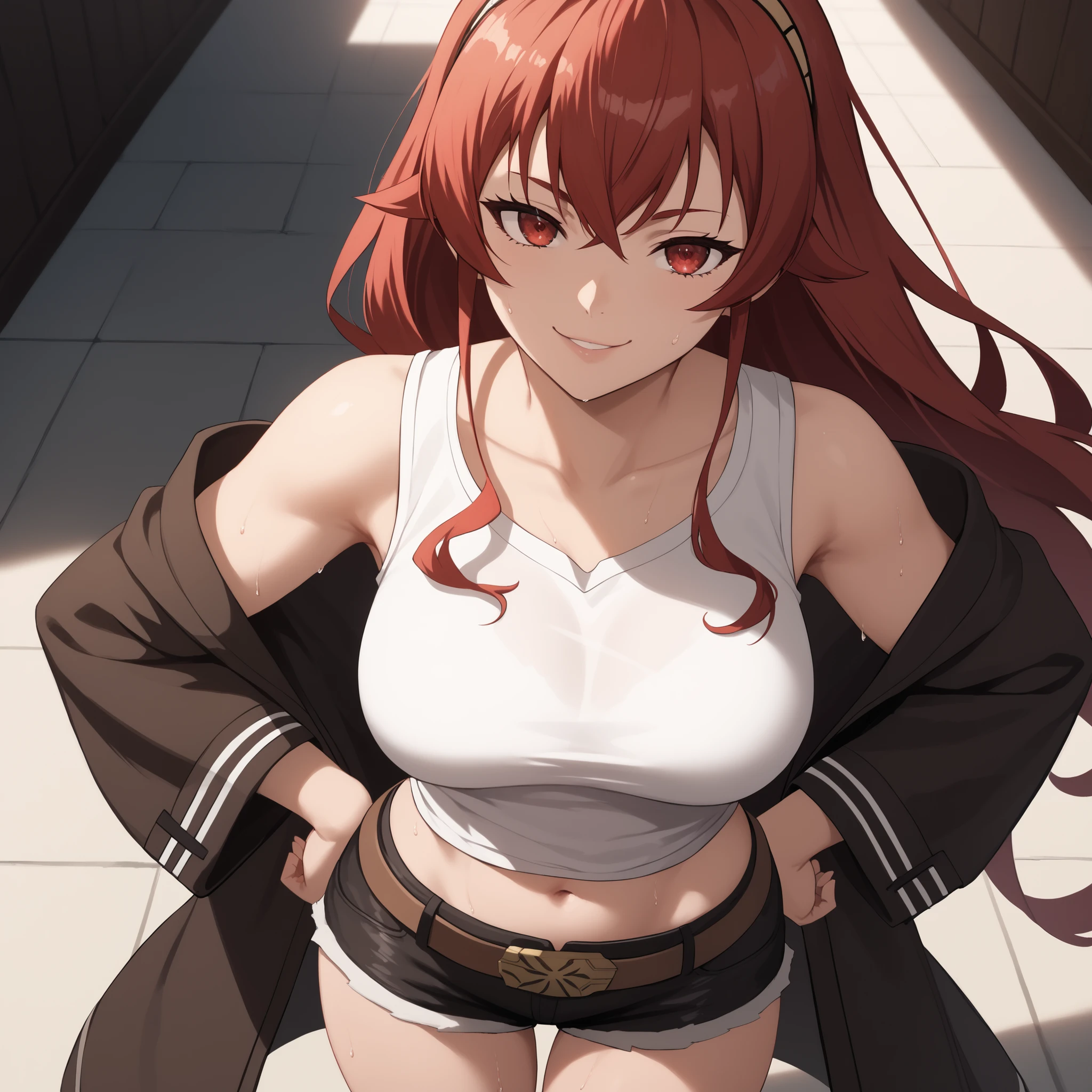 seryuuubiquitous, seryuu ubiquitous, long hair, brown hair, (brown eyes:1.3), very long hair, ponytail,
blush, lipstick, jewelry, earrings, tattoo, Hot girl, baddie, staring, glaring, bad attitude, mean girl, dare, angry, hate, crazy, smoking, sensual, attractive, masterpiece, best quality, highly detailed, a anime girls in sailor uniforms with a gun posing for a picture,
evil smile, smile,black_serafuku, ecchi anime style, anime girls , (nsfw) not safe for work,
ecchi style, ecchi, shipgirls, digital anime art!!, high school girls, holding a gun, hold a gun, anime style 4
k, micro skirt, exposed belly, exposed navel, exposed midriff, holding pistol,
exposed lower belly,school, classroom