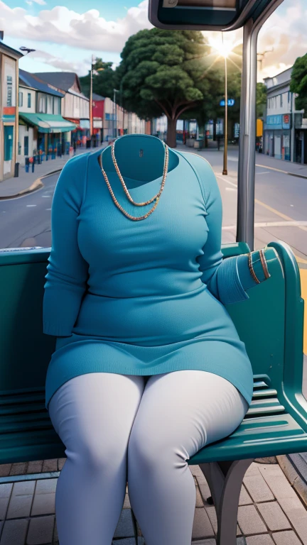 1 beautiful woman, large body, eyes closed, eyelids made up, short Afro hair, green dress, black jacket over the dress, sandals, large green nose, long eyelashes, full lips, open mouth. sleeping sitting on the train