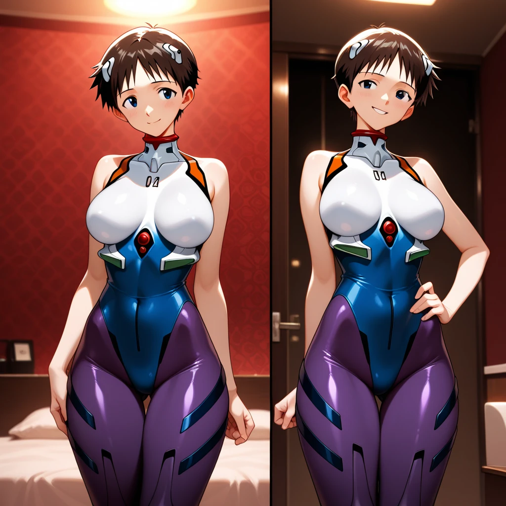 Face beautiful blue eyes short silver hair, showing pussy wet, makeup, nsfw, big breasts detailed perfect 3D rendering, waifu anime.