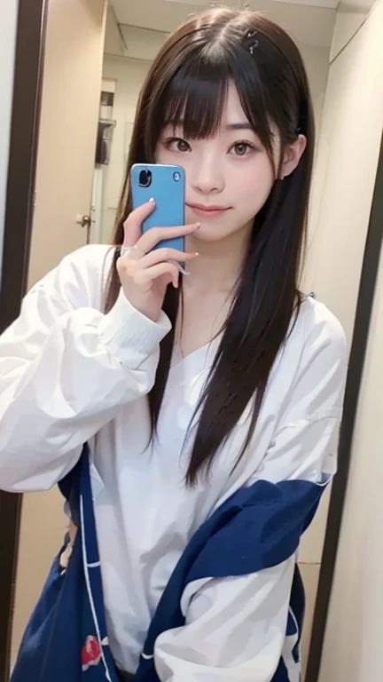 Japanese　Female college student　Selfie　smartphone　Dark Room　sexy