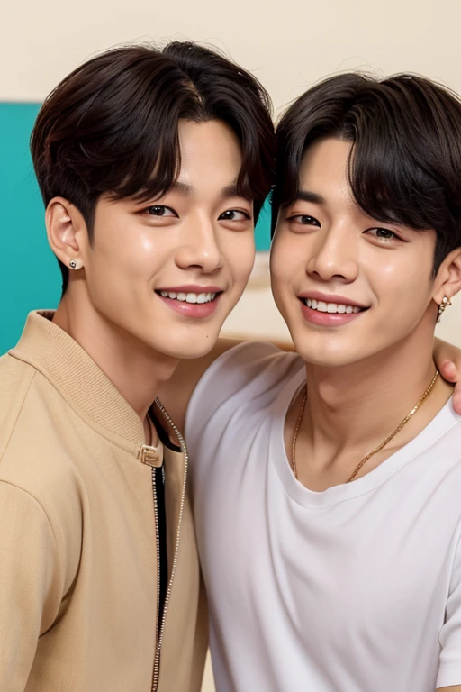 Jungkook from BTS with his baby boy