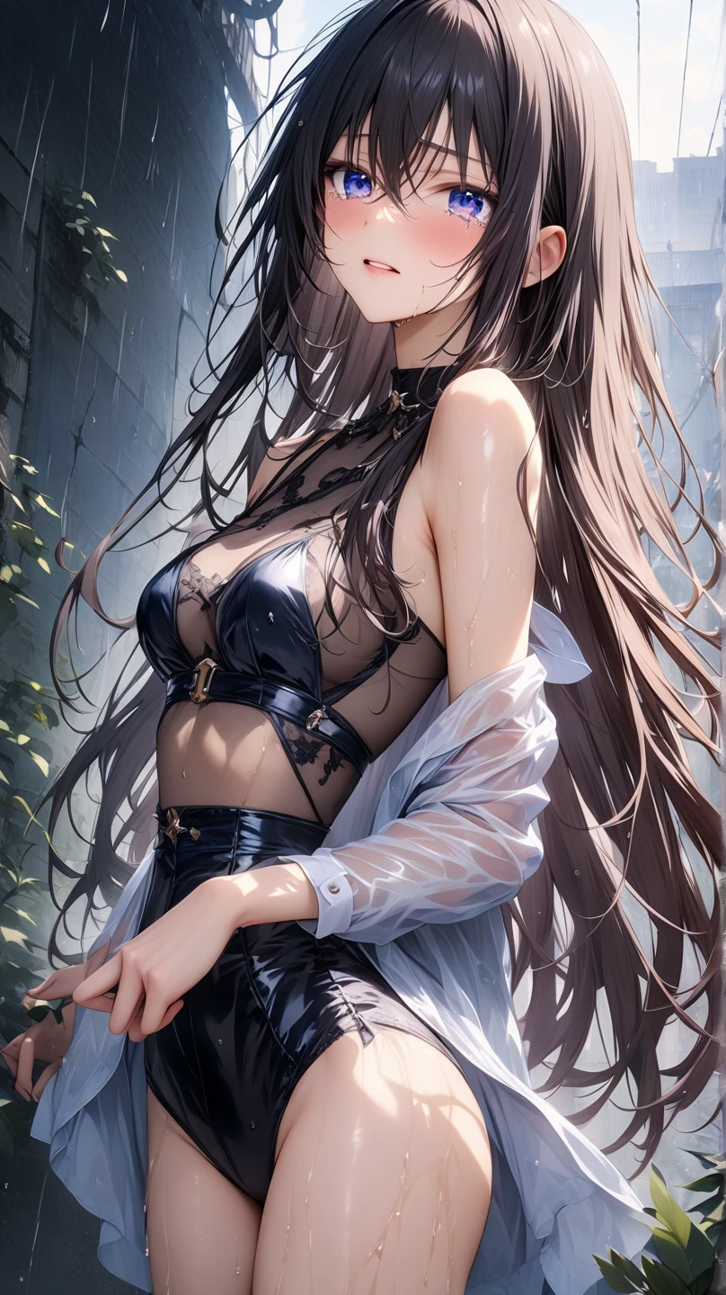 Kohardev, Upper body, Smile, blush, Outdoors, day, Simple background, Blue sky, skyporn, temple, Looking at Viewer, stairs, mont, Moody lighting, face to the viewer, Hires, Best Quality, Official art, NSFW, best anatomy, (big butts:1.5) Empty eyes (Long legs:1.2) (Peeing:1.1) (Shiny clothes crust:1.1) (masutepiece:1.1) girl, Solo,(Panties:1.0),Sweat, (steam:1.1),(doggystyle, sex from behind, Ass , Ass_Focus:1.2),NSFW, 1girl in, breasts, nude, Nipples, breasts, Navel, Long hair, Yor, hetero, cunt, vaginal, Sweat, SEX, 1boy, jingle,