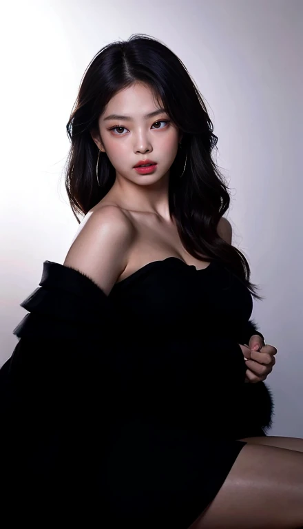 Wonyoung from IVE face, foto realista, ultra HD, 8k, big juicy lips 