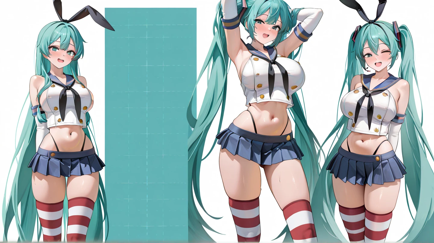Close-up of a man with blue hair and a white shirt, Biomechanical OPPAI, pixiv 3dcg, trending on artstation pixiv, 8 k character details, azur lane style, Kushatt Krenz Key Art Women, 《azur lane》role, Character artwork, a variety of poses, Oppein Proportions, live2d virtual youtuber model