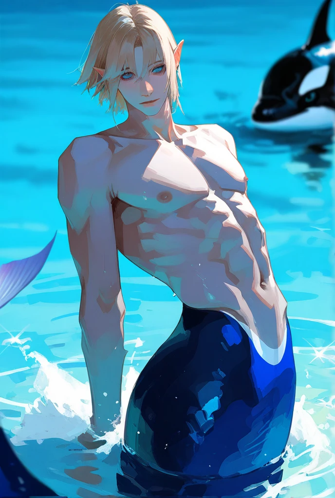 leon kennedy swimming
