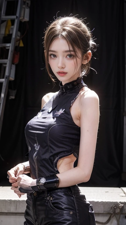 (8K、Raw photography、Your face is illuminated by lights、top-quality、outside of house、Shunguang、Bright lighting front gym sitting、masterpiece:1.2)、(realisitic、Photorealsitic:1.37)、Ultra mini skirt、Open your legs to the left and right、Open your legs wide from side to side、Short clothing、White shorts、skirt by the、ultra-detailliert、Full body posture、Beautiful constriction、Leather Green Tank Top、Sleeveless、large boob、large udder、超A high resolution、女の子1人、Denim skirt、Low-rise miniskirt、Beautiful navel、beautiful thigh、Beautiful bust、flaxen ponytail、Short clothing、see the beholder、beautifull detailed face、A smile、Constriction、(Slim waist) :1.3)、The shirt、Beautiful detailed skin、Skin Texture、floated hair、profetional lighting、