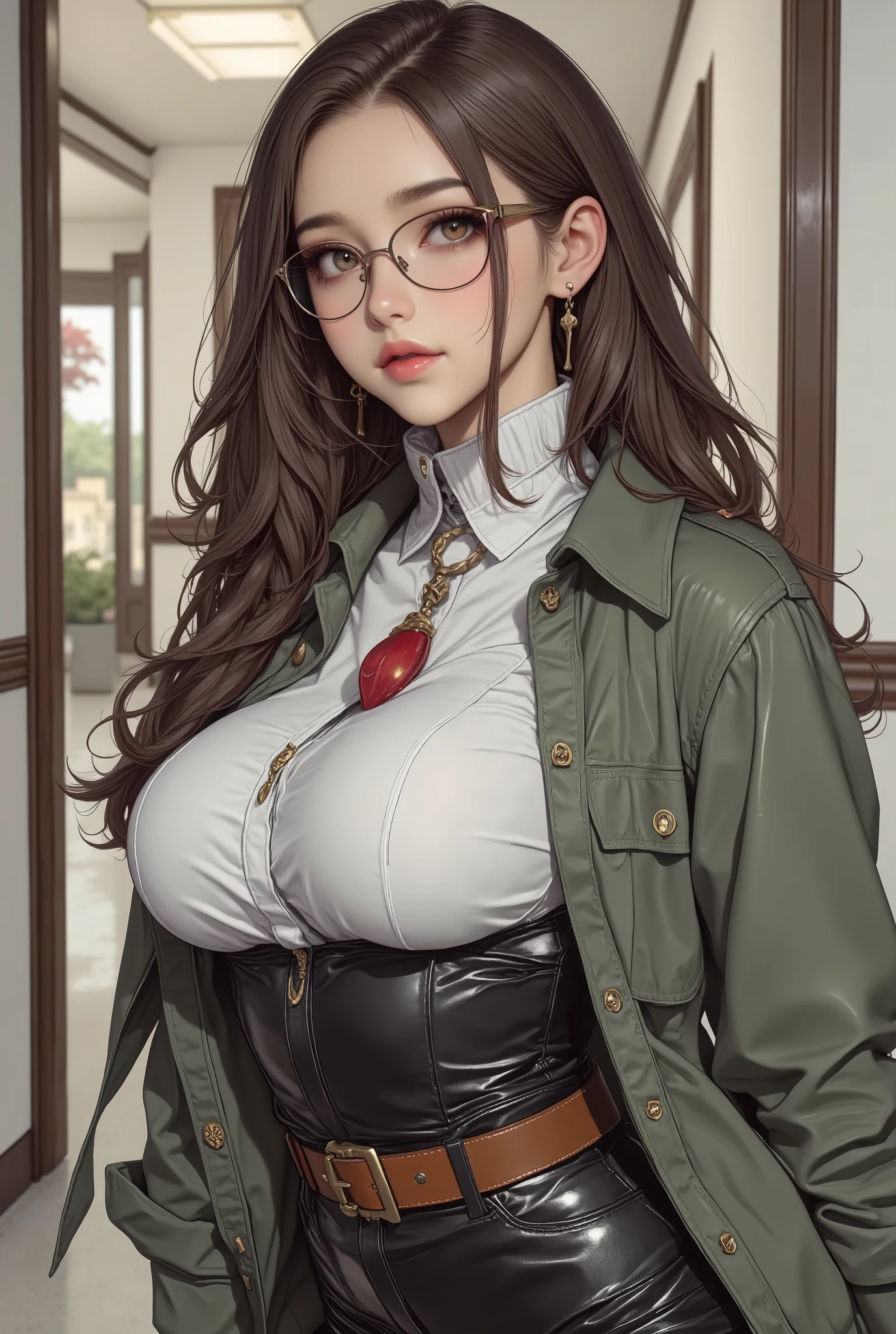 Afghan naughty girl, (18 years old), in the military tent, night, glasses, buxom, incentive expression, (masterpiece, best quality, highly detailed, hyper realistic)
