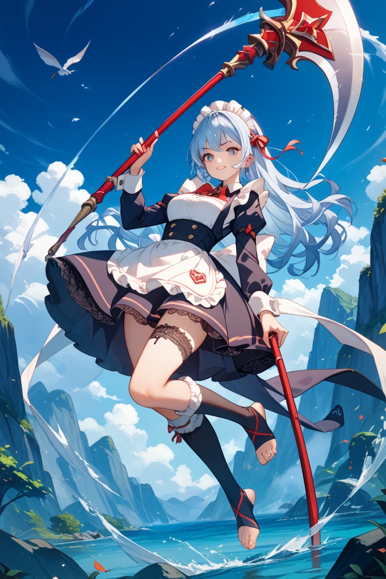 Konpaku Youmu,cliff,Holding a knife,Touhouproject