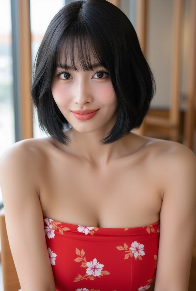 Mulher japonesa, 25 anos, rosto lindo, fantasia sexy
