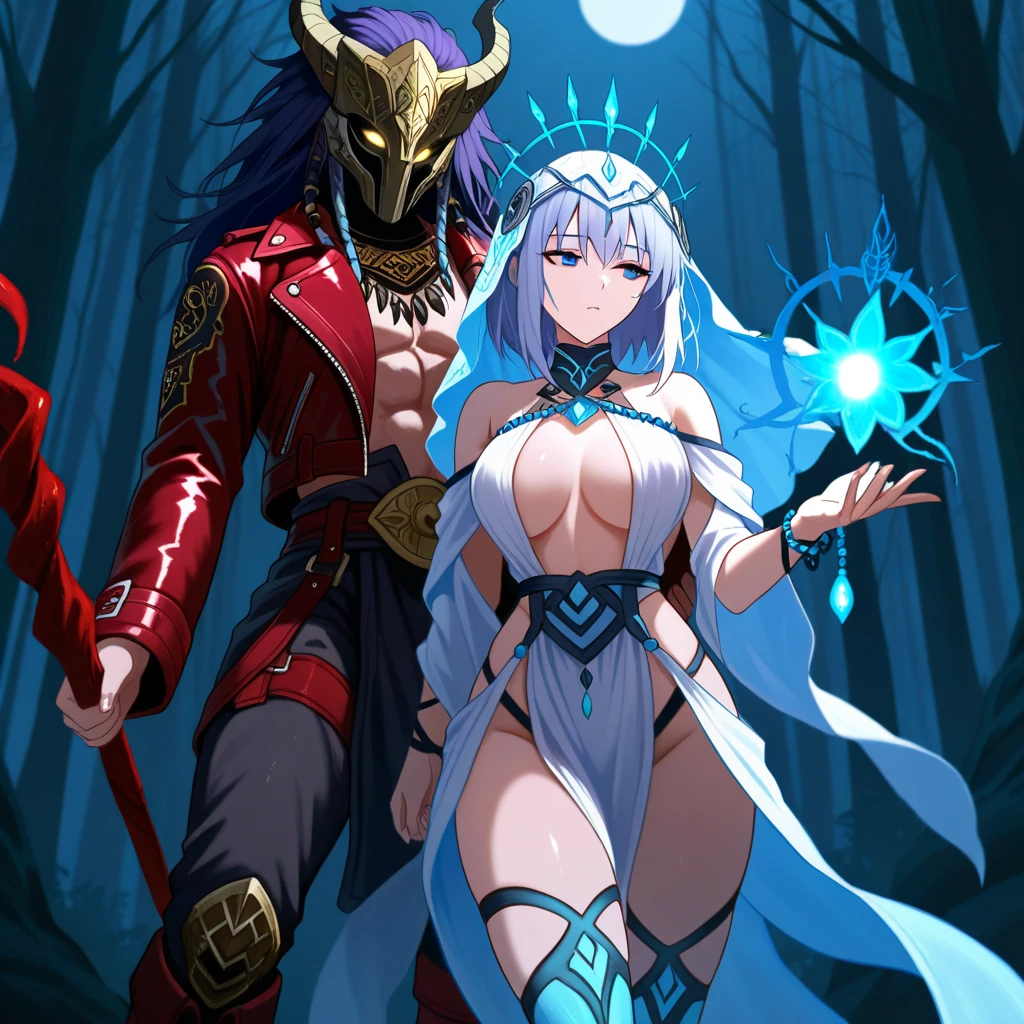 24 year old slutty girl, piel negra con azul, arabe, furry, arte peludo, zorra, vestimenta de bruja, aura maligna, alas de dragon, ((cuerpo con escamas y plumas)), bola de energia, lanzando hechizo hechizera, ojos de maldad rojos, hechizo maligno, aura negra Sus ojos son grandes y expresivos, Resplendent irises of blue and purple, noches de pasion y lujuria