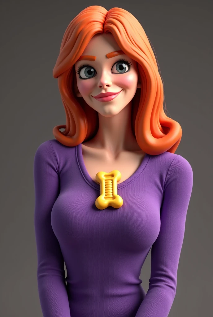 (JaneJotson leaning forward:1), 1girl, orange hair, short hair, curvy, smile, looking at viewer, makeup, (cowboy shot:1.3), medium breast, purple dress, jewelry, earrings, bracelet, thighhighs, cartoon,
simple background, dynamic angle, dynamic pose,
(masterpiece:1.2), (best quality, highest quality), (ultra detailed), (8k, 4k, intricate)
<lora:3DMM_V7:0.65> 3DMM, <lora:JenaJetson_character:0.8>
