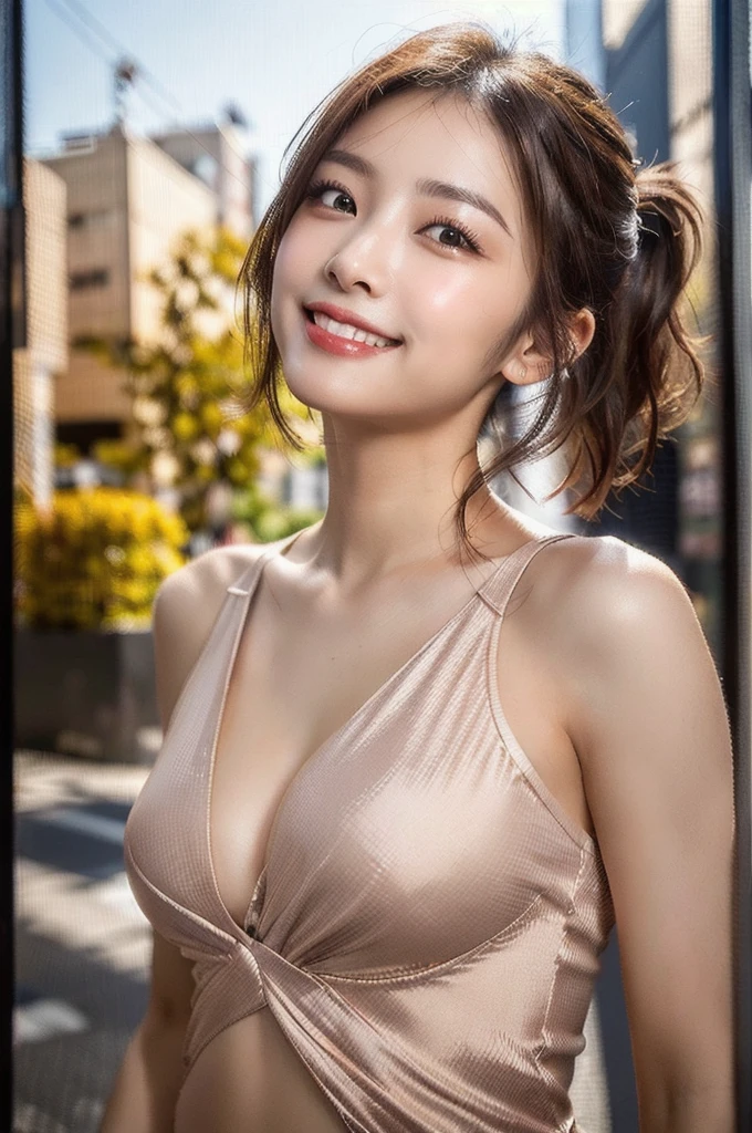 high quality,8K,4k,high resolution,woman,1 personality,(若いwoman),(smile),looking at the camera,(plump:1.5),(tall:1.2),((最high quality, 8k, masterpiece: 1.3)),double eyelid, 最high quality,8k, High Resolution, Highly detailed face,(Lens flare, Luminous Particles: 0.6),luxury,((最high quality, 8k, masterpiece: 1.3)),whole body,(dress:1.5),(Cleavage:1.3),(muscle),,,